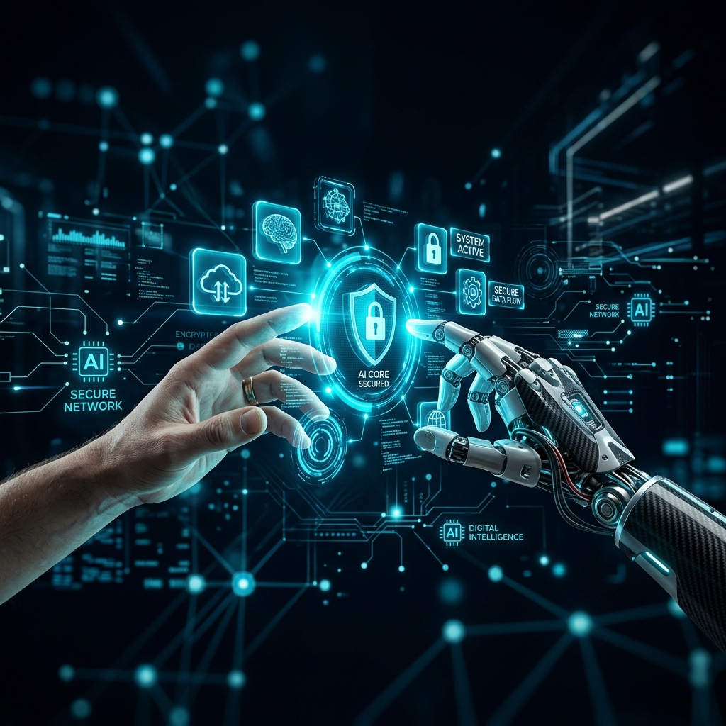 AI Futuristic Robotic Hand Banner